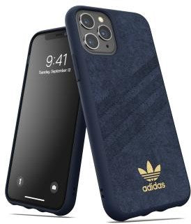Adidas Moulded Case Ultrasuede blau für iPhone 11 Pro - Retoure