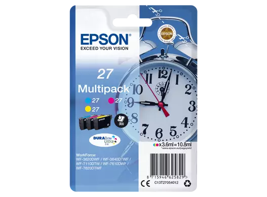 Epson Tintenset T27054012 Nr. 27 cyan, magenta, yellow