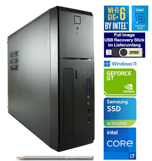 STEG PC Professional 70 VI (CH, i7, 16GB, 1TB SSD, Nvidia GT 1030, W11P)