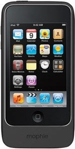 Mophie JuicePack Air - Elegantes Hardcase mit integr. Akku für iPod touch 2G/3G - Grau - Retoure