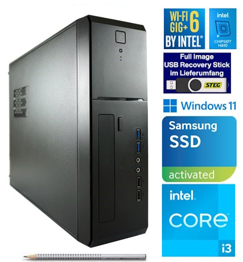 STEG PC Professional 10 VI (CH, i3, 8GB, 500GB SSD, Intel UHD, W11P)