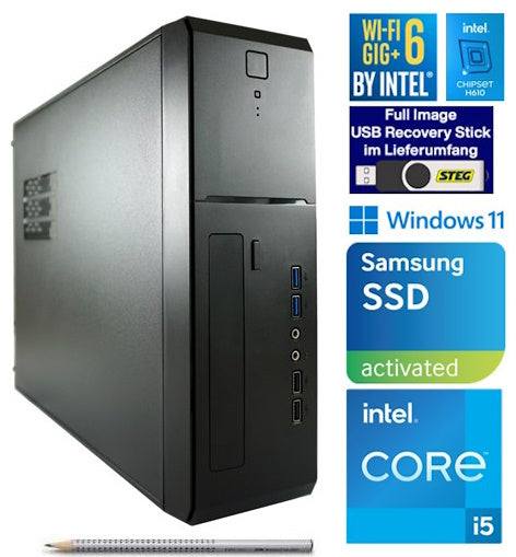 STEG PC Professional 30 VI (CH, i5, 16GB, 500GB SSD, Intel UHD, W11P)
