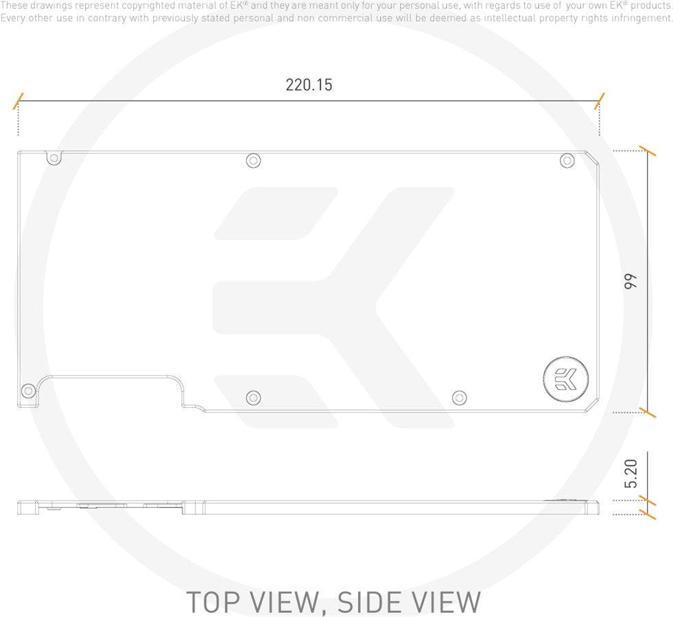 EKWB EK-Quantum Vector RTX 3080/3090 Backplate Black - Retoure