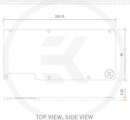 EKWB EK-Quantum Vector RTX 3080/3090 Backplate Black - Retoure