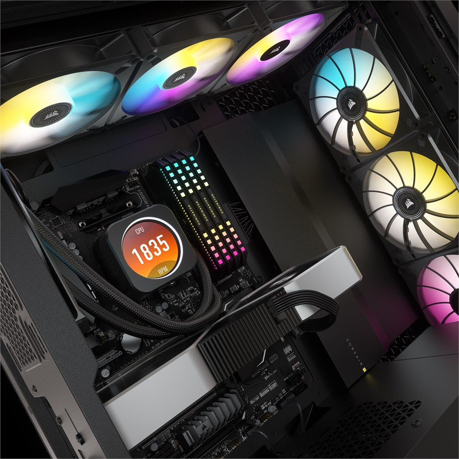 Corsair iCUE H170i Elite CPU Flüssigkeitskühler mit LCD-Display - Retoure