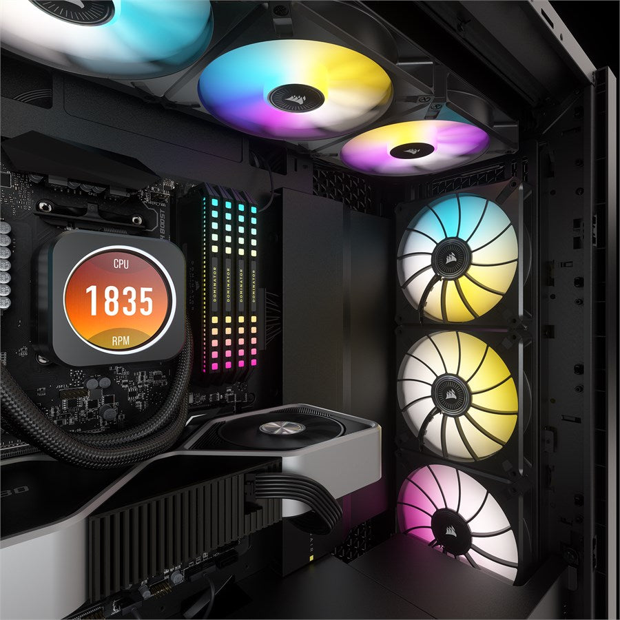 Corsair iCUE H170i Elite CPU Flüssigkeitskühler mit LCD-Display - Retoure