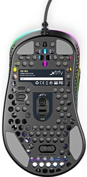 Xtrfy Gaming-Maus M4 RGB - schwarz - Retoure