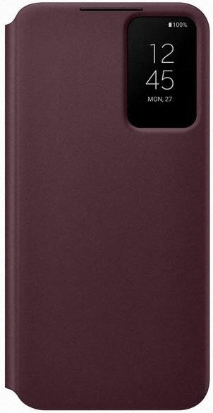 Samsung Smart Clear View Cover für Galaxy S22+ - burgundy - Retoure