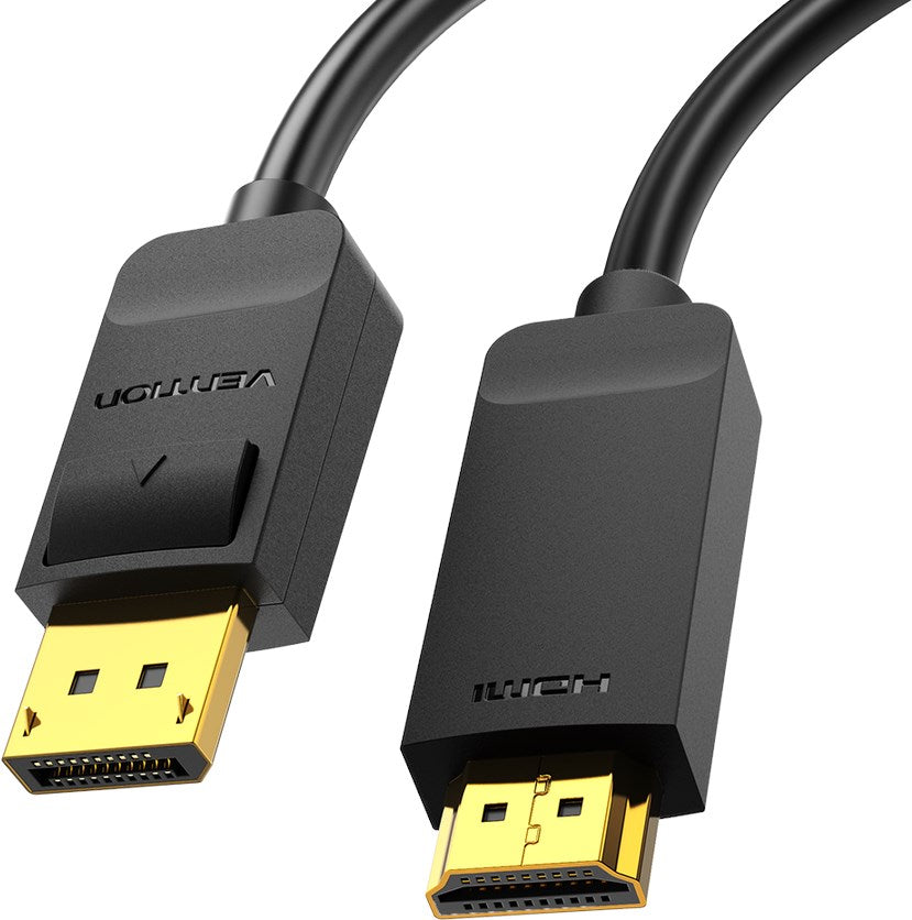 Vention 4K DisplayPort zu HDMI 2.0 Kabel, schwarz - 2m - Retoure