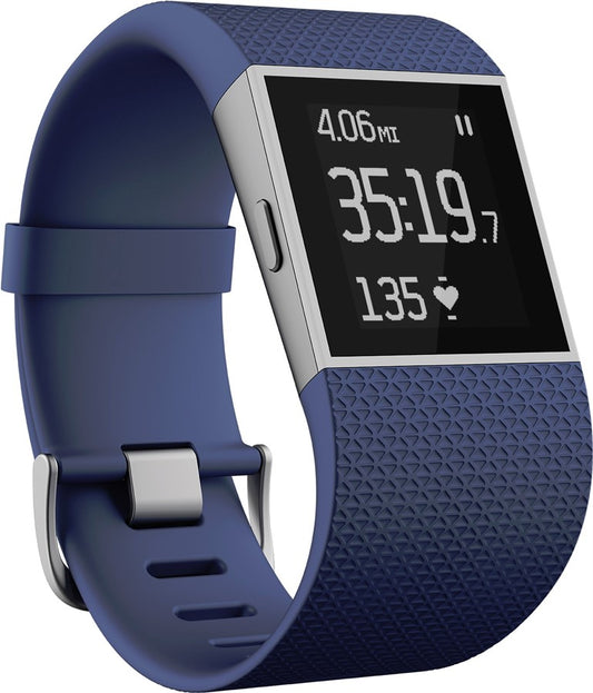 Fitbit Surge GPS-Uhr - groß (L) - blau - Retoure