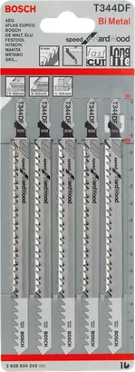 Bosch Stichsägeblätter-Set T 344 DF, 5-teilig