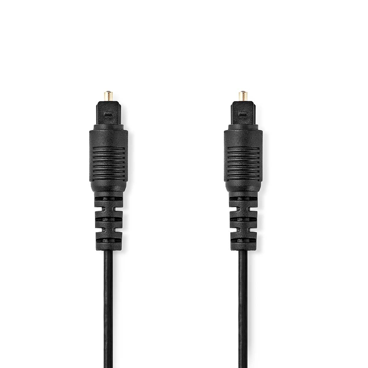 Nedis Optisches Audiokabel | Toslink Stecker | Toslink Stecker | 10.0 m | rund | PVC | Schwarz | Plastikbe