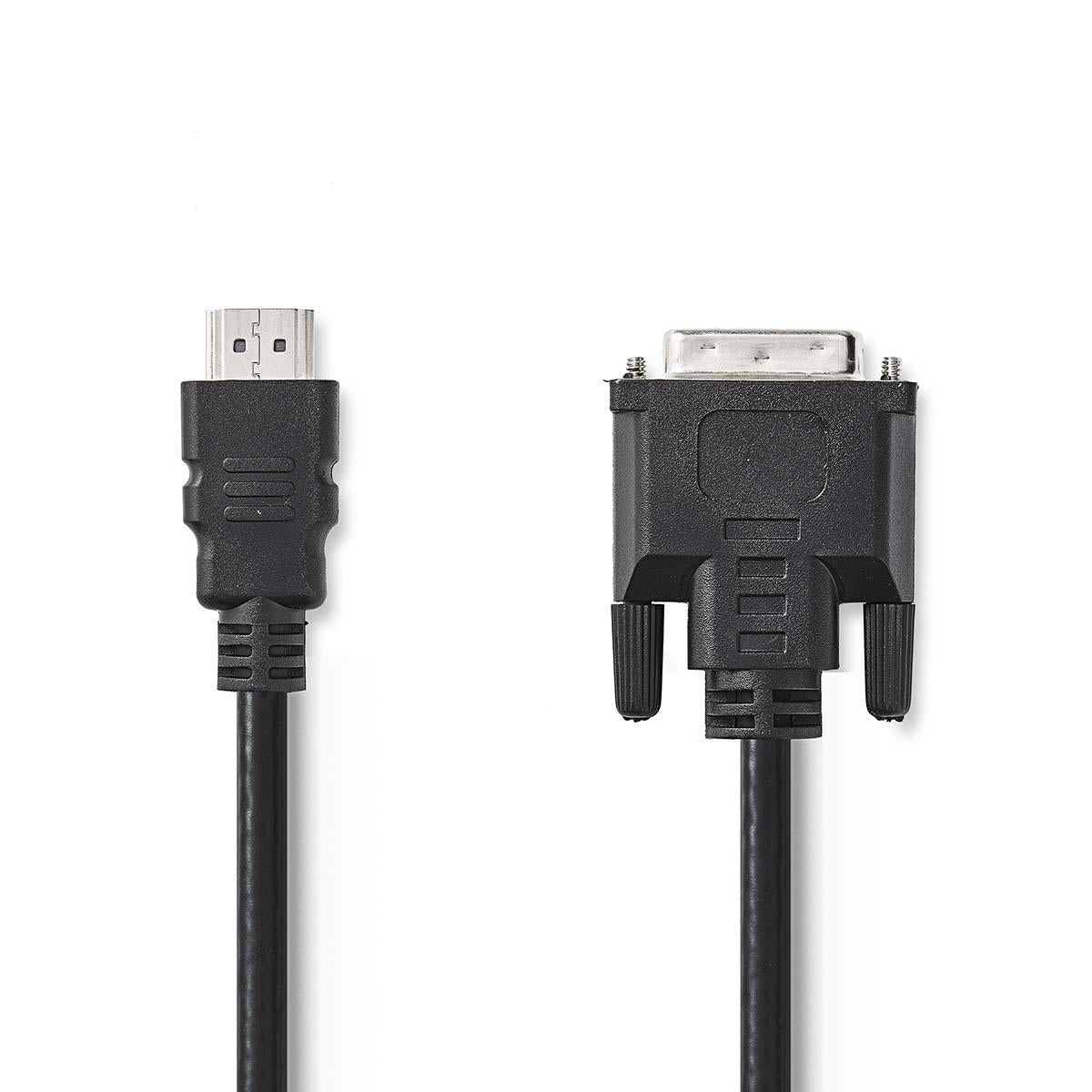 Nedis HDMI? -Kabel | HDMI? Stecker | DVI-D 24+1-Pin Stecker | 1080p | Vernickelt | 5.00 m | Gerade | PVC |