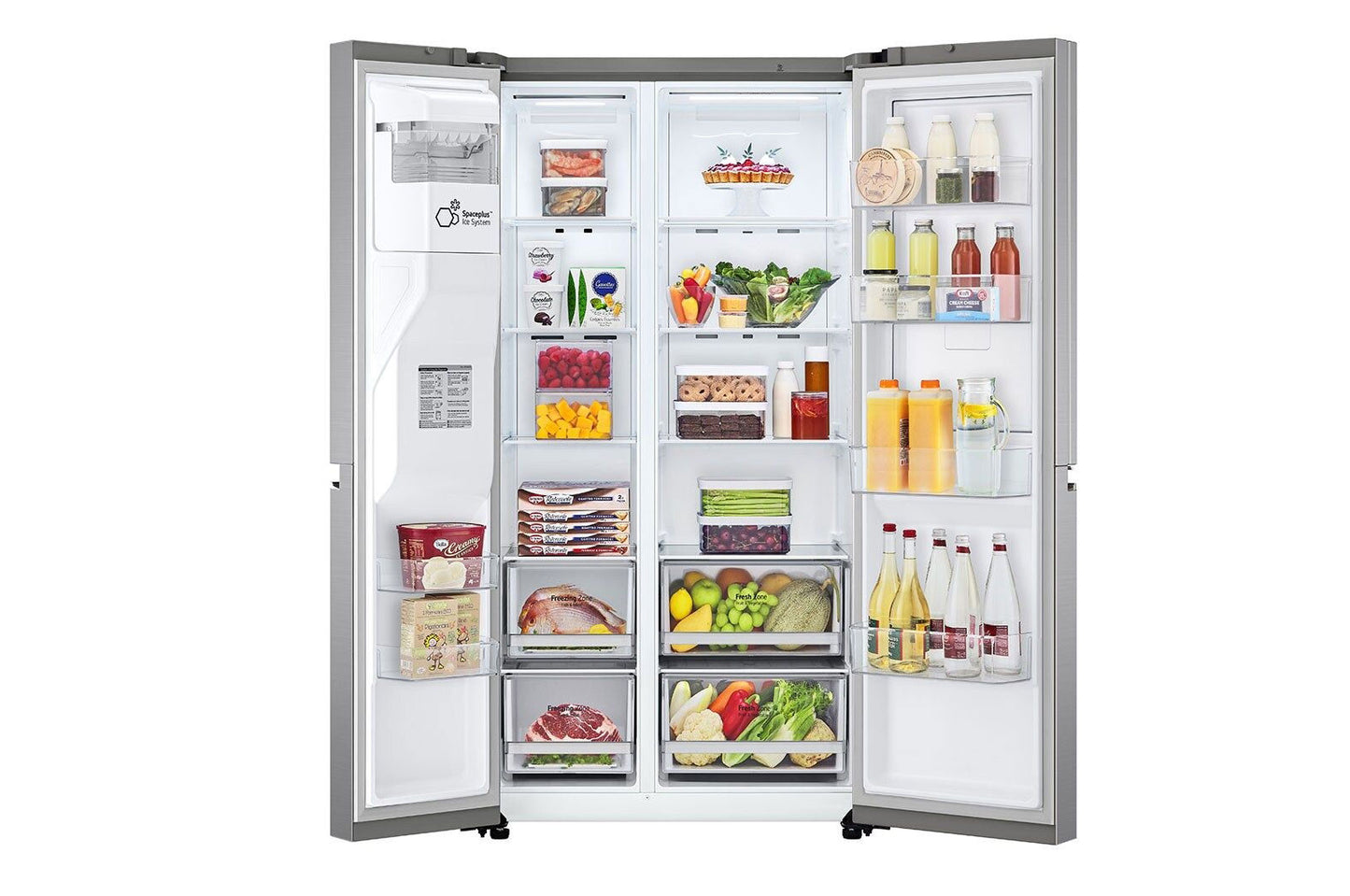 LG Foodcenter GSJV70PZTE Platinum Silver