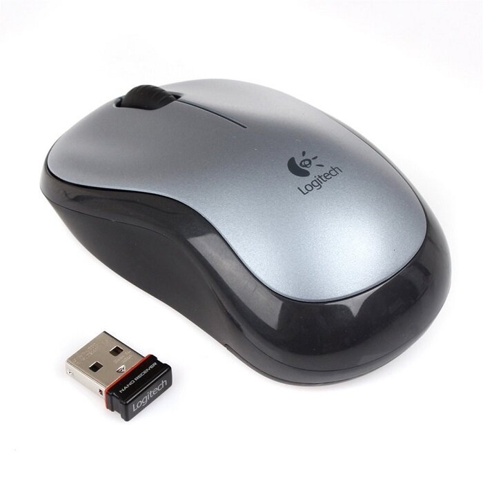 Logitech Wireless Mouse M185 - hellgrau