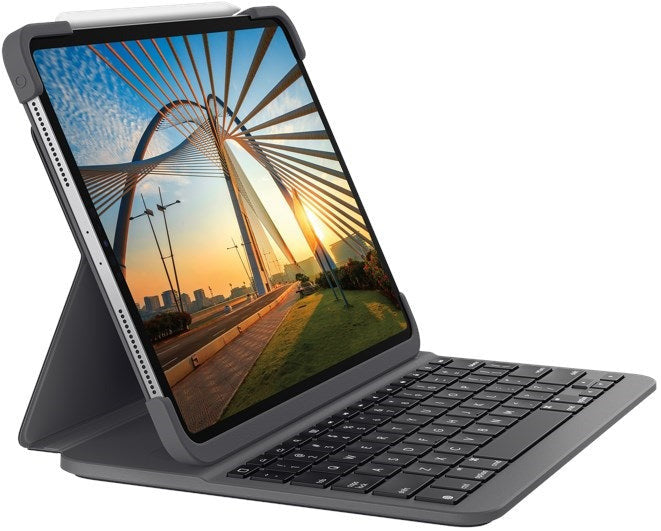 Logitech Tablet Tastatur Cover Slim Folio iPad Pro 12,9 " Französisch - Demogerät