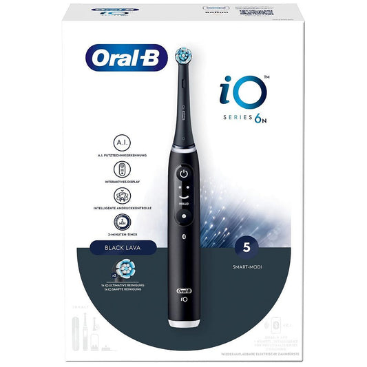 Oral-B Mikrovibrationszahnbürste iO Series 6, Schwarz - Demogerät