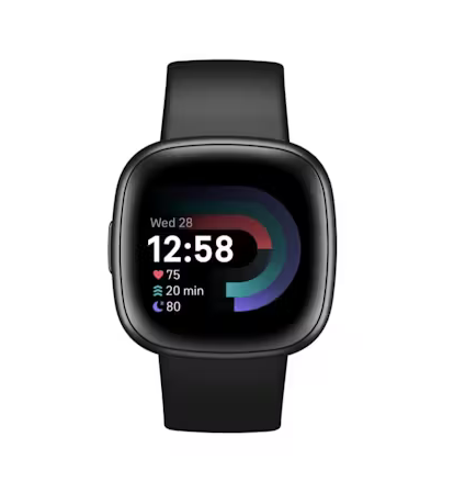 Fitbit Versa 4 Black/Graphite - Retoure