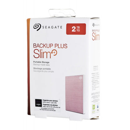 Seagate Backup Plus Slim 2TB - Rose Gold