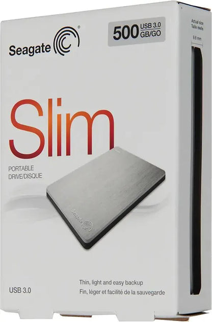 Seagate Slim Portable 500GB - silber