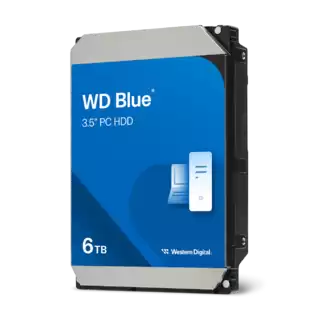 WD Blue - 6TB - 3.5", SATA, 5.4k, 256MB