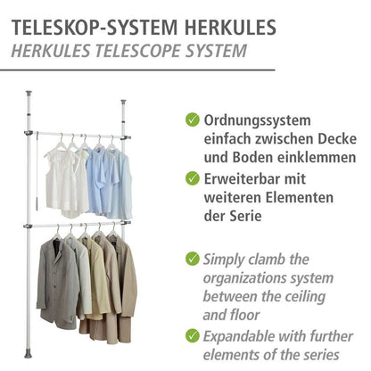 Wenko Teleskop-Garderobensystem Herkules Basic