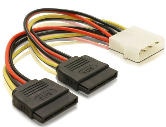 Delock Power Kabel SATA HDD 2x > 4pin Stecker