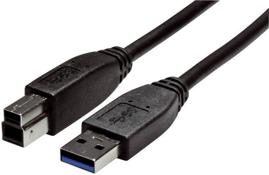 Maxxtro USB 3.0 Kabel 1.8m Typ A-B schwarz (Polypag)