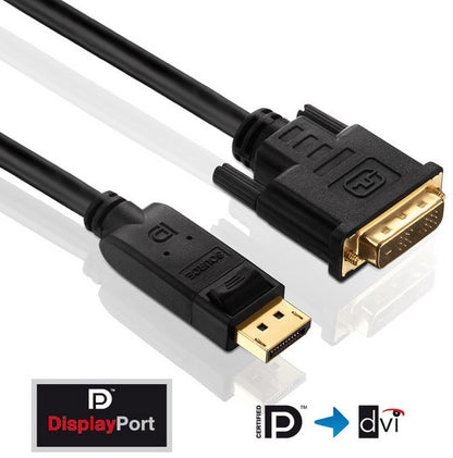 PureLink PureInstall DisplayPort-DVI-D Kabel m/m, 1m