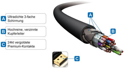 PureLink PureInstall DisplayPort-DVI-D Kabel m/m, 1m