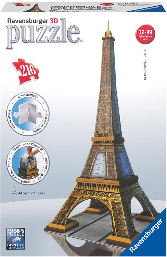Ravensburger Eiffelturm - 3D Gebäude Puzzle [216 Teile]