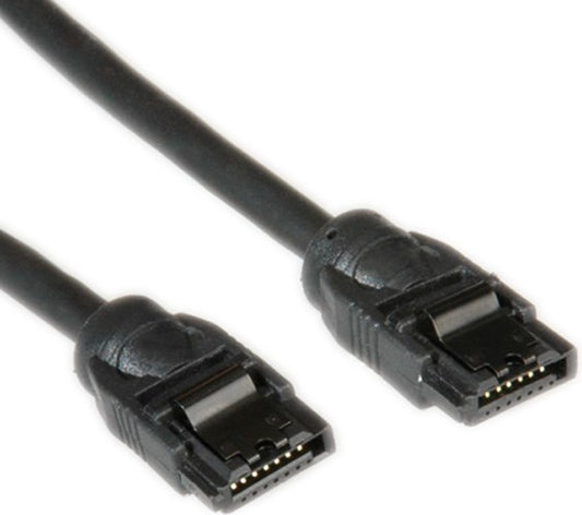 Roline Internes SATA 6.0 Gbit/s HDD-Kabel mit Schnappverschluss, 0,5 m