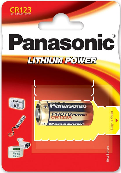 Panasonic Power Photo CR123A Lithium - 10-Pack