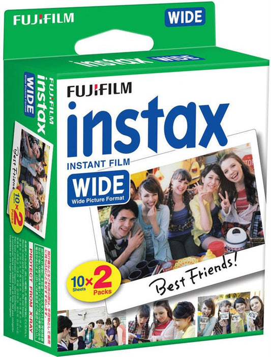 Fujifilm Instax Film 1x2 Sofortbildfilm, 20 Aufnahmen