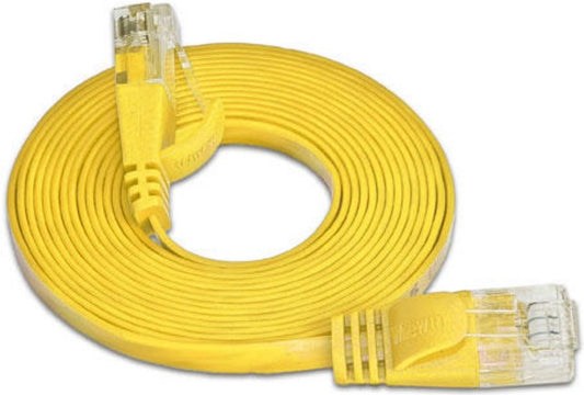 Triotronik Slim UTP Patchkabel, 0.10m - gelb