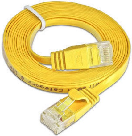 Triotronik Slim UTP Patchkabel, 0.10m - gelb