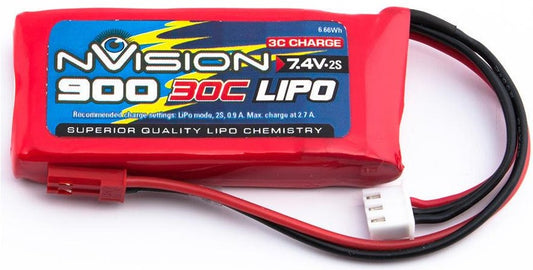 NVision RC-Akku LiPo 900 mAh 7.4 V 30C