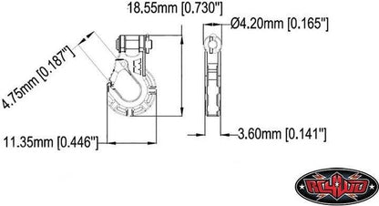 RC4WD Modellbau-Haken Warn 1:10 Premium