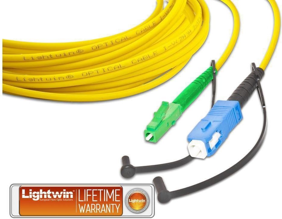 Lightwin LWL-Patchkabel LC/APC-SC, Singlemode, Simplex, 3m