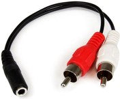 StarTech 6IN 3.5MM TO RCA AUDIO CABLE