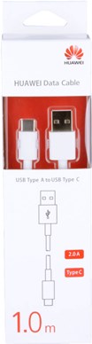 Huawei - AP51 / HL-1121 - Charging + Data Cable - USB to Type C - 1m White BULK