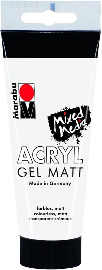Marabu Acrylgel Gel Matt 100 ml, Transparent