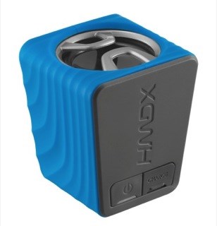 HMDX Burst Portable Mini-Lautsprecher mit Akku und Klinken-Anschluss zB. iPhone, iPad etc. - Blau