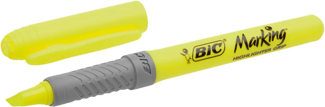 Bic Leuchtmarker Brite Liner Grip, gelb