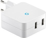 MicroConnect Dual Travel Charger 2xUSB 4.1A