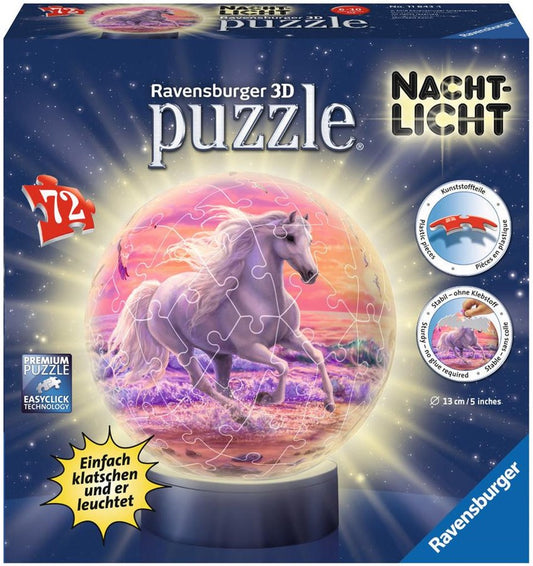 Ravensburger 3D Puzzle Pferde am Strand Nachtlicht