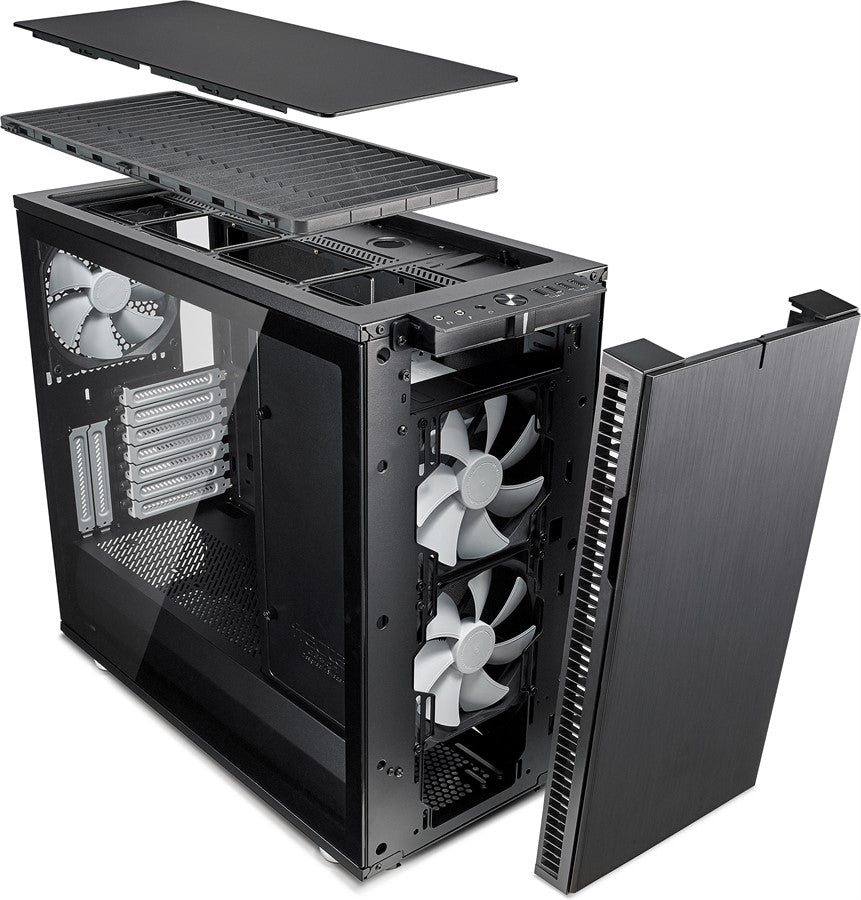 Fractal Design Define R6 Tempered glass - schwarz