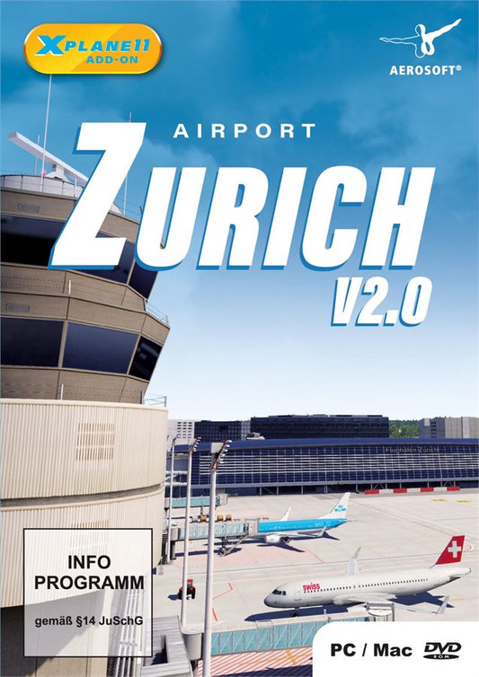 Aerosoft Airport Zürich X-Plane 11 [Add-On] [DVD] [PC/Mac] (D)