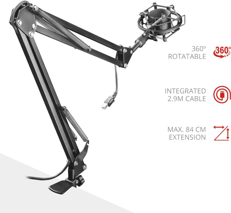 Trust GXT 253 Emita Streaming Mikrofon Arm