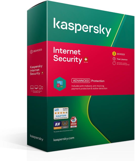 Kaspersky Internet Security (3 Benutzer, 1 Jahr, Swiss Edition, DE/FR/IT)
